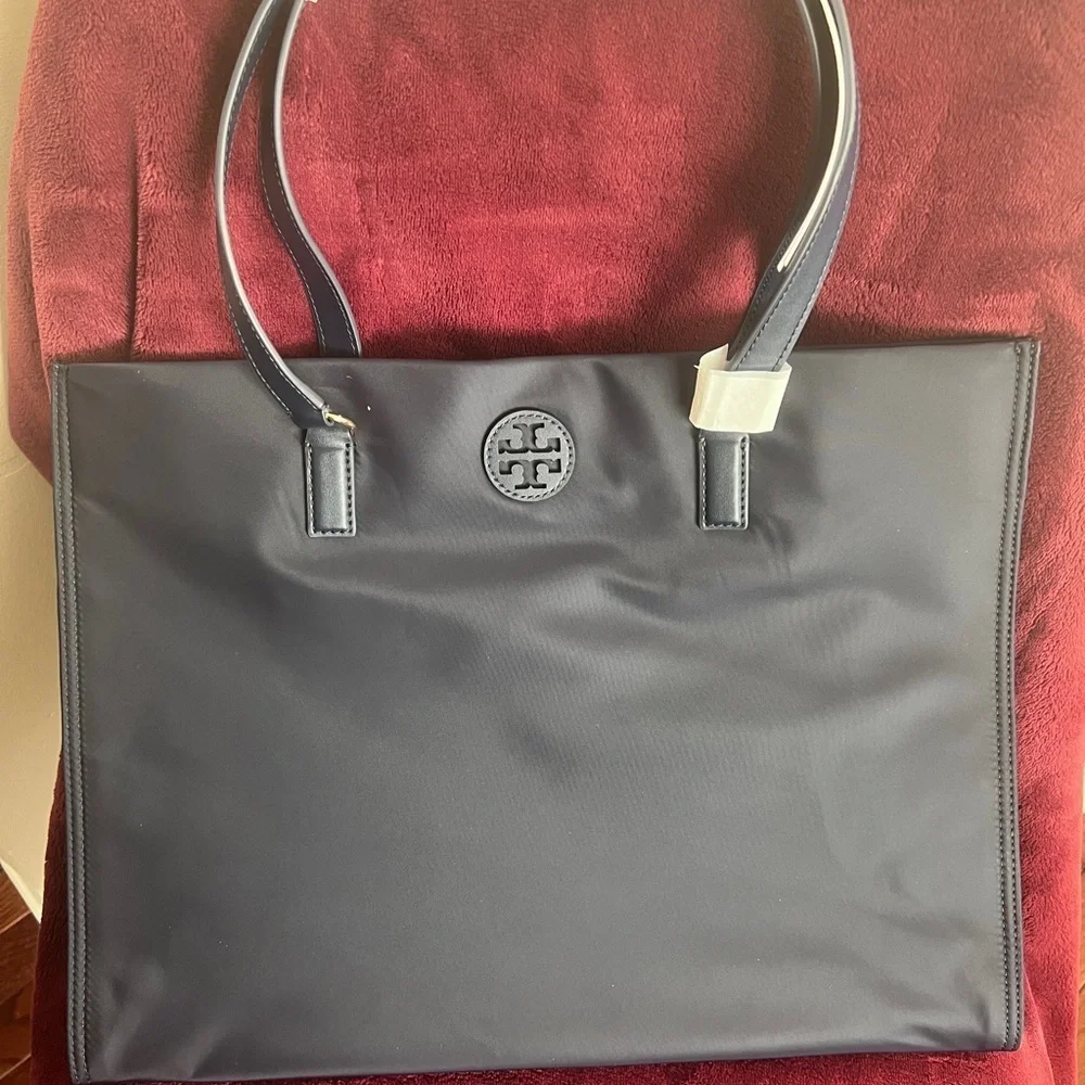 FINAL PRICE -Brand New•TORY BURCH•Blue Ella Nylon Tote Bag
